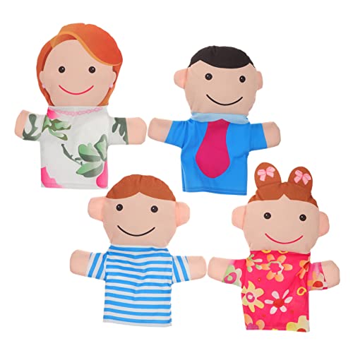 WOONEKY 4 Stück Teiliges Handpuppen Familien Set aus Stoff Leichte Bequeme Handpuppen für Theater Geschichtenerzählen Kindergarten und Familienaufführungen WOONEKY 4 Stück Teiliges Handpuppen Familien Set aus Stoff Leichte Bequeme Handpuppen für Theater Geschichtenerzählen Kindergarten und Familienaufführungen von WOONEKY