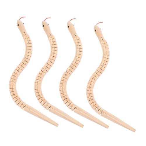 WOONEKY 4 Stück Teiliges Holzschlangen Bastelset für Flexible Gelenk Schlangen zum Bemalen Robustes Naturholz Tiermodell Abnehmbar und Fördert Kreativität Sowie Problemlösung Ab Jahren WOONEKY 4 Stück Teiliges Holzschlangen Bastelset für Flexible Gelenk Schlangen zum Bemalen Robustes Naturholz Tiermodell Abnehmbar und Fördert Kreativität Sowie Problemlösung Ab Jahren von WOONEKY