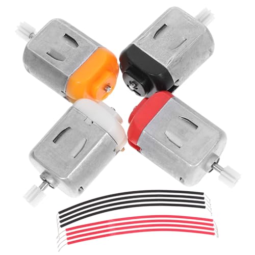WOONEKY 4 Stück Teiliges Kleiner Dc Motor für Rc Spielzeugauto Robustes Modellzubehör Einfach zu Montieren für DIY Hobbyprojekte und Ferngesteuerte Fahrzeuge WOONEKY 4 Stück Teiliges Kleiner Dc Motor für Rc Spielzeugauto Robustes Modellzubehör Einfach zu Montieren für DIY Hobbyprojekte und Ferngesteuerte Fahrzeuge von WOONEKY
