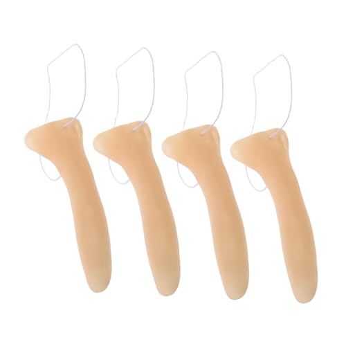 WOONEKY 4 Stück Teiliges Langes PVC Nasen Cosplay Requisite für Halloween Kostüm Party Dekoration Leicht Langlebig Tragbar für Maskeraden und Themenveranstaltungen WOONEKY 4 Stück Teiliges Langes PVC Nasen Cosplay Requisite für Halloween Kostüm Party Dekoration Leicht Langlebig Tragbar für Maskeraden und Themenveranstaltungen von WOONEKY