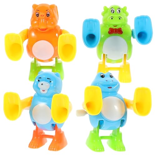 WOONEKY 4 Stück Teiliges Mechanisches Wind up mit Lustigen Tiermotiven Verschleißfest und Tragbar Dekoratives Uhrengeschenk Eltern Junge Mädchen bindung WOONEKY 4 Stück Teiliges Mechanisches Wind up mit Lustigen Tiermotiven Verschleißfest und Tragbar Dekoratives Uhrengeschenk Eltern Junge Mädchen bindung von WOONEKY