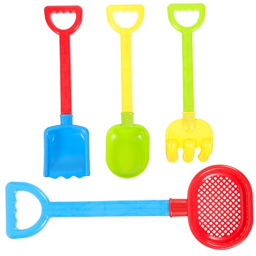WOONEKY 4 Stück Teiliges Sandspielzeug Robuste Wiederverwendbare Strand schaufeln aus Kunststoff Kindersicheres Tragbares Sandkasten für Jungen und Mädchen Farblich Zufällige Farbe WOONEKY 4 Stück Teiliges Sandspielzeug Robuste Wiederverwendbare Strand schaufeln aus Kunststoff Kindersicheres Tragbares Sandkasten für Jungen und Mädchen Farblich Zufällige Farbe von WOONEKY
