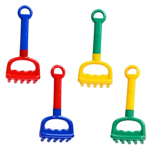 WOONEKY 4 Stück Teiliges Sandspielzeug Set für Bunte Schaufel und Rechen aus Kunststoff für Strand und Sandkasten für Spielspaß und Kreative Aktivitäten WOONEKY 4 Stück Teiliges Sandspielzeug Set für Bunte Schaufel und Rechen aus Kunststoff für Strand und Sandkasten für Spielspaß und Kreative Aktivitäten von WOONEKY