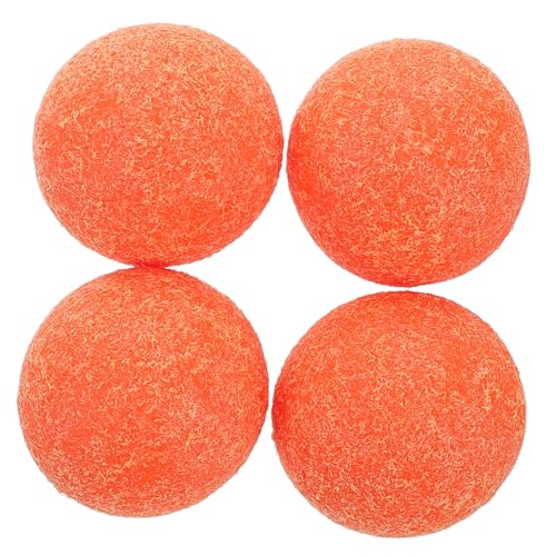 WOONEKY 4 Stück Tischfußball Ersatzbälle Orange Mini Kickerbälle für Tischfußballspiele Verbessertes Gameplay für Wettbewerbe und Dekorationen von WOONEKY