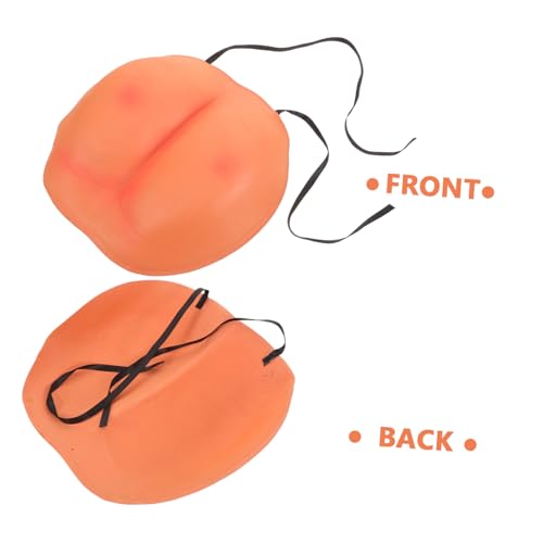 WOONEKY 4 Stück Tricky Props Big Butt Suit Aprilscherz Streich Prop Simuliertes Gesäß Cosplay Gesäß Big Butts Orange Eva von WOONEKY