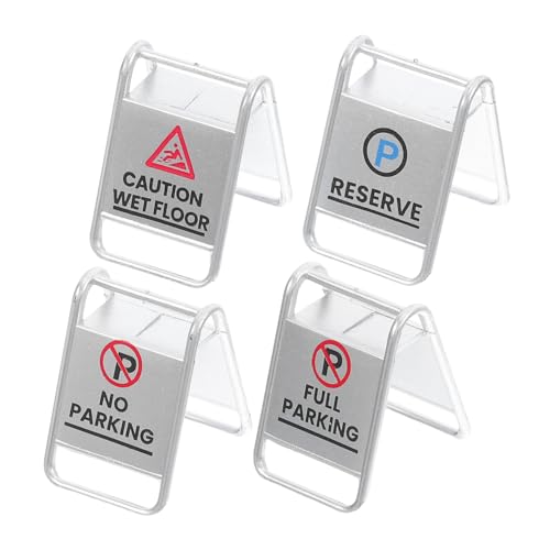 WOONEKY 4 Stück Verkehrszeichen Spielset für Teiliges aus Robusten Materialien Lernspielzeug für Verkehrserziehung und Simulation für Sandkasten und Rollenspiele WOONEKY 4 Stück Verkehrszeichen Spielset für Teiliges aus Robusten Materialien Lernspielzeug für Verkehrserziehung und Simulation für Sandkasten und Rollenspiele von WOONEKY