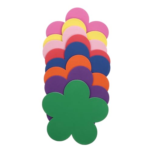 WOONEKY 40 Stück Große Selbstklebende Blumen Belohnungsaufkleber für Dekorative Lob Sticker für Scrapbooking Basteln Klassenzimmer und Geschenkverpackungen Ablösbar ohne Rückstände von WOONEKY