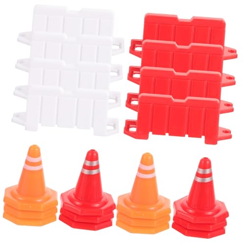 WOONEKY 40 Stück Teiliges Mini Verkehrsschilder Spielset aus Sicherem mit Miniatur Leitkegeln Straßenbarrieren und Verkehrshütchen in Rot und Orange Interaktives Kinderspielzeug WOONEKY 40 Stück Teiliges Mini Verkehrsschilder Spielset aus Sicherem mit Miniatur Leitkegeln Straßenbarrieren und Verkehrshütchen in Rot und Orange Interaktives Kinderspielzeug von WOONEKY