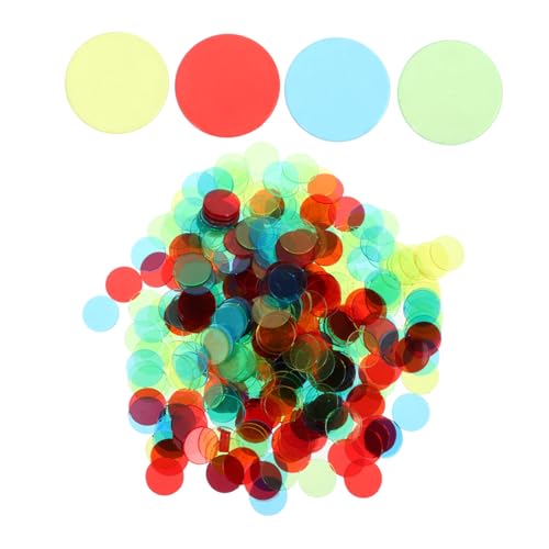 WOONEKY 400 Stück Transparente Bingo Chips Spielmarker in Farben für Bingo Spielkarten Kunststoffmarkierungen für Klassenzimmer und Spiele WOONEKY 400 Stück Transparente Bingo Chips Spielmarker in Farben für Bingo Spielkarten Kunststoffmarkierungen für Klassenzimmer und Spiele von WOONEKY