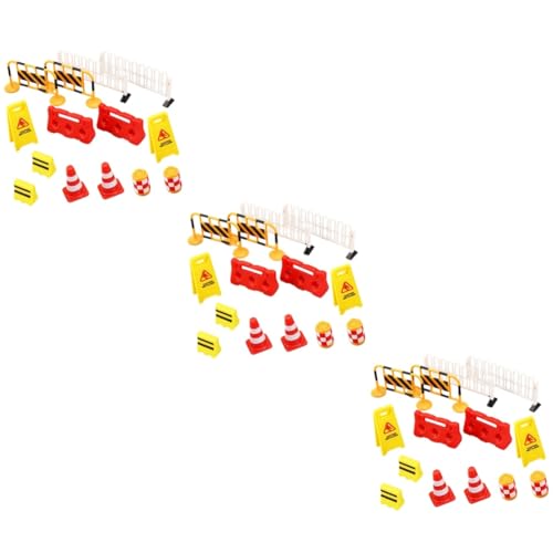 WOONEKY 42 Stück Teiliges Verkehrszeichen Spielset für Straßensperren und Verkehrskegel für Kreatives Lernen und Symbolisches DIY Szenen und Verkehrswissen WOONEKY 42 Stück Teiliges Verkehrszeichen Spielset für Straßensperren und Verkehrskegel für Kreatives Lernen und Symbolisches DIY Szenen und Verkehrswissen von WOONEKY