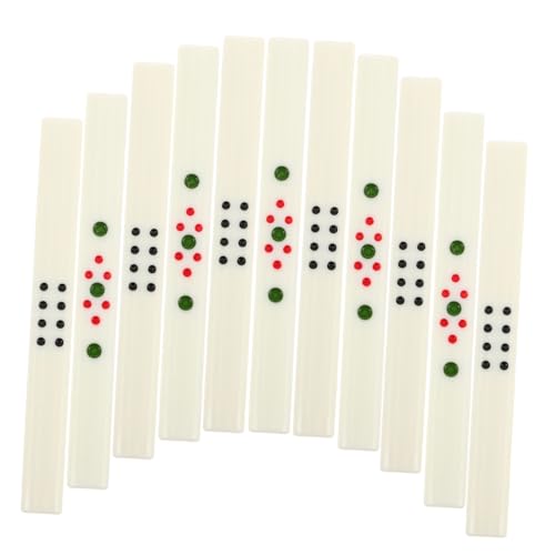 WOONEKY 44 Stück Teiliges Mahjong Spielset mit Punktesticks Zubehör für Chinesische Brettspiele für Familienabende und Mahjong Nächte von WOONEKY
