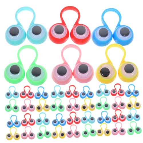 WOONEKY 48 Stück Teiliges Bunter Wackelnder Augapfelringe Fingerpuppen für Kreative Partygeschenke und Interaktive Finger Spielzeuge zur Stressbewältigung WOONEKY 48 Stück Teiliges Bunter Wackelnder Augapfelringe Fingerpuppen für Kreative Partygeschenke und Interaktive Finger Spielzeuge zur Stressbewältigung von WOONEKY