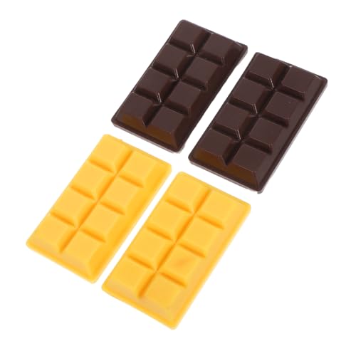 WOONEKY 4Stücke Künstliche Schokoladenmodelle aus Widerstandsfähigem Material Realistische Lebensmittelsimulation für Foto Requisiten Hochzeiten Partys und Dekorationen von WOONEKY