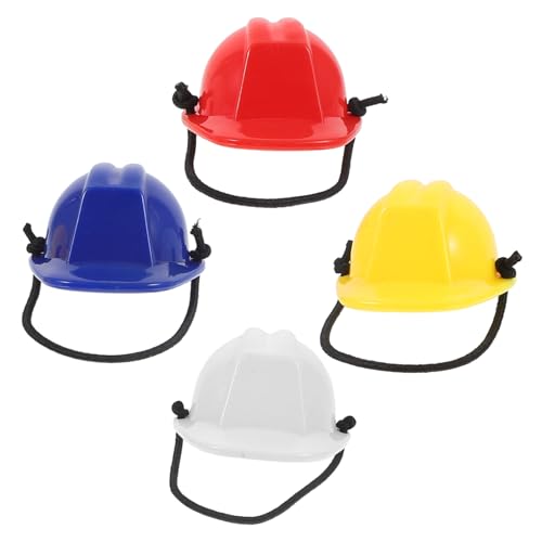 WOONEKY 4Stücke Mini Haustierhelm für Reptilien Bärtiger Drachenhut mit Riemen für Puppen und Kleine Tiere Leichte und Sichere Passform Süße Dekoration für Fotos von WOONEKY