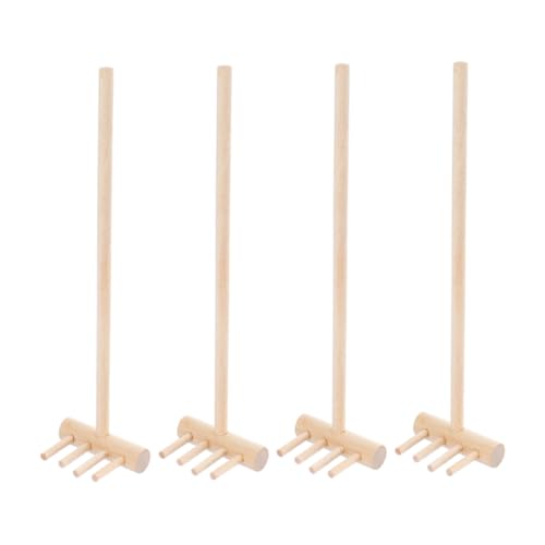 WOONEKY 4Stücke Mini Holz Rechen für Sandkasten Sandtisch Kompakte Holzwerkzeuge zur Garten Dekoration für Kreative DIY Projekte Ästhetische Designs WOONEKY 4Stücke Mini Holz Rechen für Sandkasten Sandtisch Kompakte Holzwerkzeuge zur Garten Dekoration für Kreative DIY Projekte Ästhetische Designs von WOONEKY