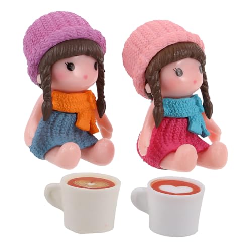 WOONEKY 4Stücke Miniatur Kaffeetassen Set für Puppenhaus Hochdetaillierte Puppenspielzeuge und Küchenzubehör für Rollenspiele und Miniaturdekorationen WOONEKY 4Stücke Miniatur Kaffeetassen Set für Puppenhaus Hochdetaillierte Puppenspielzeuge und Küchenzubehör für Rollenspiele und Miniaturdekorationen von WOONEKY