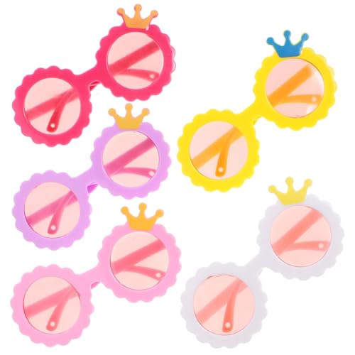 WOONEKY 5 Paare Mini Puppensonnenbrillen Kunststoff Langlebig Stilvolle Puppenaccessoires für Puppen DIY Basteln Geschenkset WOONEKY 5 Paare Mini Puppensonnenbrillen Kunststoff Langlebig Stilvolle Puppenaccessoires für Puppen DIY Basteln Geschenkset von WOONEKY
