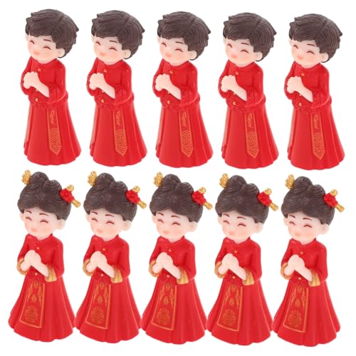 WOONEKY 5 Paare Miniatur Chinesisches Brautpaar Figurine Traditionelle Hochzeit Deko Micro Landscape Süßer Brautpaar Tortenaufsatz DIY Backdeko Tischdekoration WOONEKY 5 Paare Miniatur Chinesisches Brautpaar Figurine Traditionelle Hochzeit Deko Micro Landscape Süßer Brautpaar Tortenaufsatz DIY Backdeko Tischdekoration von WOONEKY