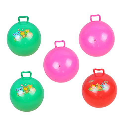 WOONEKY 5 Stück Aufblasbare Hüpfbälle mit Griff Cartoon Muster Balance Trainingsball für Jungen Mädchen Outdoor Sport und Sensorische Integration WOONEKY 5 Stück Aufblasbare Hüpfbälle mit Griff Cartoon Muster Balance Trainingsball für Jungen Mädchen Outdoor Sport und Sensorische Integration von WOONEKY