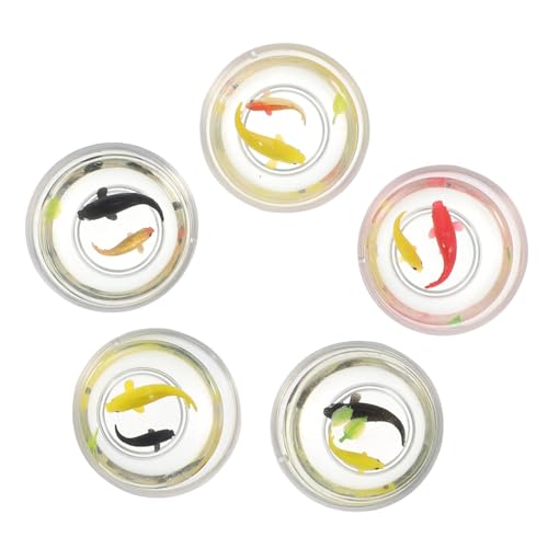 WOONEKY 5 Stück Fisch Deko Koi Fisch Figuren für Puppenhaus Aquarien Realistische Tierfiguren für Mini Landschaften Deko Schwimmtiere für Kinderzimmer Sammlungen WOONEKY 5 Stück Fisch Deko Koi Fisch Figuren für Puppenhaus Aquarien Realistische Tierfiguren für Mini Landschaften Deko Schwimmtiere für Kinderzimmer Sammlungen von WOONEKY