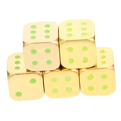 WOONEKY 5 Stücke Glow Set Metall Brettspiel Würfel Abgerundete Ecken Für Party Home Ktv Bars WOONEKY 5 Stücke Glow Set Metall Brettspiel Würfel Abgerundete Ecken Für Party Home Ktv Bars von WOONEKY
