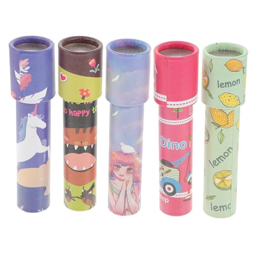 WOONEKY 5 Stück Teiliges Bunte Symmetrische Muster Rotierendes Lernspielzeug für Kreativitätsförderndes Langlebiges Geschenk für Mädchen und Jungen von WOONEKY