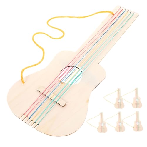 WOONEKY 5 Stück Teiliges DIY Holzgitarre Unbemalte Blanko Holzgitarre zum Bemalen Glatte Oberfläche Sicher für Fördert Kreativität und Hand Auge Koordination für Kinderkunstprojekte WOONEKY 5 Stück Teiliges DIY Holzgitarre Unbemalte Blanko Holzgitarre zum Bemalen Glatte Oberfläche Sicher für Fördert Kreativität und Hand Auge Koordination für Kinderkunstprojekte von WOONEKY