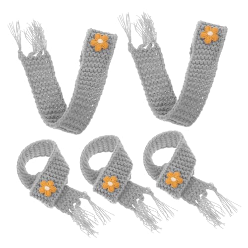 WOONEKY 5 Stück Teiliges Mini Puppenschal aus Weichem Strickgarn Verstellbare Dekorativer DIY Schal für Puppen Flaschen und Bastelprojekte Graue Miniatur Accessoires WOONEKY 5 Stück Teiliges Mini Puppenschal aus Weichem Strickgarn Verstellbare Dekorativer DIY Schal für Puppen Flaschen und Bastelprojekte Graue Miniatur Accessoires von WOONEKY