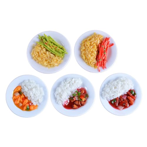 WOONEKY 5 Stück Teiliges PVC Food Realistische Fake Food Modelle für Spielküche Fotografie Requisiten für Heimdekoration WOONEKY 5 Stück Teiliges PVC Food Realistische Fake Food Modelle für Spielküche Fotografie Requisiten für Heimdekoration von WOONEKY