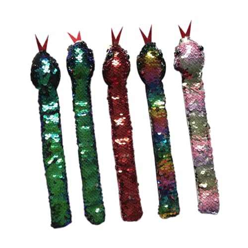 WOONEKY 5 Stück Teiliges Tragbare Snake Armbänder für Lustige Slap Bands Zufälligen Farben für Geburtstagsfeiern Halloween und Themenpartys Zufällige Farbe WOONEKY 5 Stück Teiliges Tragbare Snake Armbänder für Lustige Slap Bands Zufälligen Farben für Geburtstagsfeiern Halloween und Themenpartys Zufällige Farbe von WOONEKY