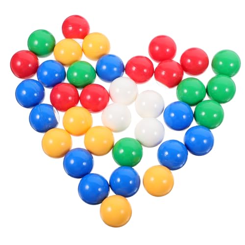 WOONEKY 50 Stück Bunte Nummerierte Loskugeln für Partyspiele und Tombola Leichte Kunststoffbälle mit Klarer Zahlenbeschriftung Wiederverwendbar für Veranstaltungen und Gewinnspiele von WOONEKY