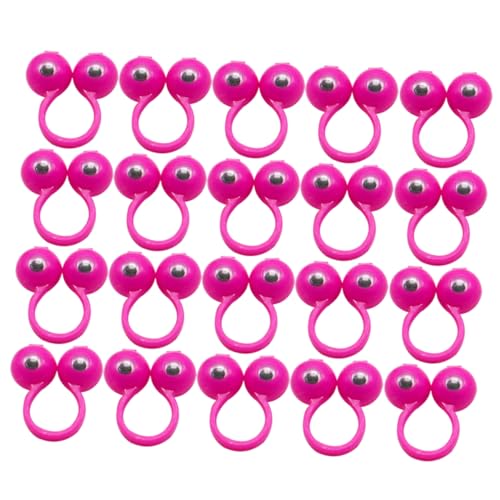 WOONEKY 50 Stück Große Augen Fingerpuppen Ringe Zufällige Farben für Kinderpartys Finger Spielzeuge für Kreatives Lernen und Puppenspiele Zufällige Farbe Zufällige Farbe von WOONEKY