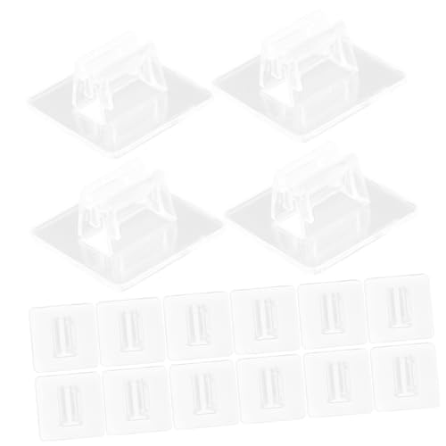WOONEKY 50 Stück Kartenhalter für Visitenkarten Transparentes Design Stabiler für Büro Konferenzen und Partys Kartenständer für Effektive Präsentation und Organisation von WOONEKY
