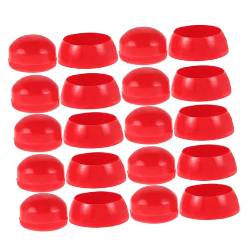 WOONEKY 50 Stück Kunststoff Schraubenabdeckungen Kindersichere Nut Safety Protectors Langlebige Spielplatz Schraubenschutzkappen Uv Beständig Einfache Montage für Außenbereiche und von WOONEKY