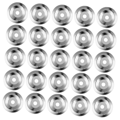 WOONEKY 50 Stück Metall Tambourin Schellen Jingle Bell Ringe Trommel Becken Ersatzteile Durchmesser Innenloch Percussion Ching Ringe für Kirchen Tambourine von WOONEKY