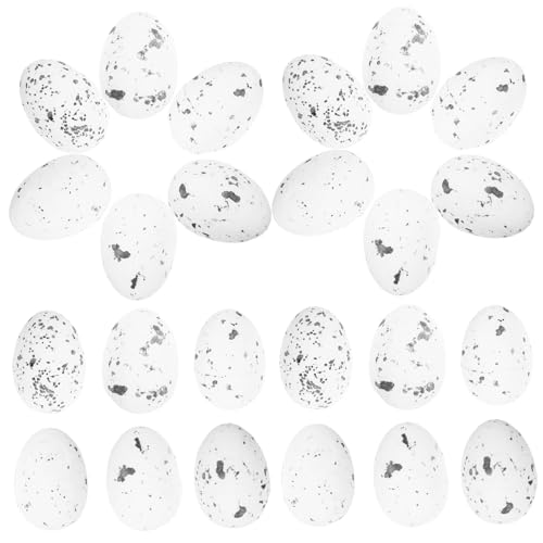 WOONEKY 50stücke Ostereier Aus Dekorative Eier Für -osterdekoration Leicht Und Wiederverwendbar Als Füllmaterial Für Osternester Verschönerung Von Feiern von WOONEKY
