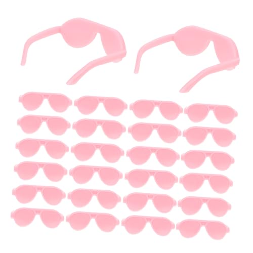 WOONEKY 50 Stück Puppenbrille Mini -Figuren Zubehör Miniatur Mädchen Mini-Puppen Stilvolle Brillenrequisiten Mini-gläser Zum Basteln Entzückende Mini-Sonnenbrille Mini-Brille Plastik Rosa WOONEKY 50 Stück Puppenbrille Mini -Figuren Zubehör Miniatur Mädchen Mini-Puppen Stilvolle Brillenrequisiten Mini-gläser Zum Basteln Entzückende Mini-Sonnenbrille Mini-Brille Plastik Rosa von WOONEKY