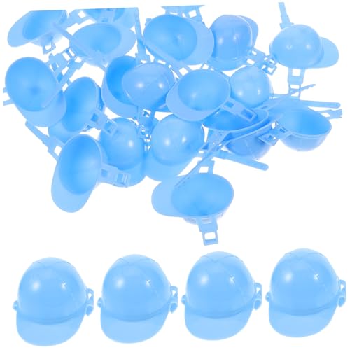 WOONEKY 50 Stück Teiliges Miniatur Sicherheitshelme aus Kunststoff Realistische Kleine Bauhelme Dekorative Mini Helme für Puppen Haustiere Partys und Kuchenverzierung Hellblau WOONEKY 50 Stück Teiliges Miniatur Sicherheitshelme aus Kunststoff Realistische Kleine Bauhelme Dekorative Mini Helme für Puppen Haustiere Partys und Kuchenverzierung Hellblau von WOONEKY