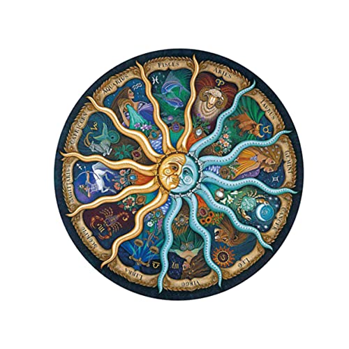 WOONEKY 500 Stück Rundes Papier Puzzle für Erwachsene Teile Zodiac Puzzle Farbenfrohes Lehrreiches für Erwachsene WOONEKY 500 Stück Rundes Papier Puzzle für Erwachsene Teile Zodiac Puzzle Farbenfrohes Lehrreiches für Erwachsene von WOONEKY