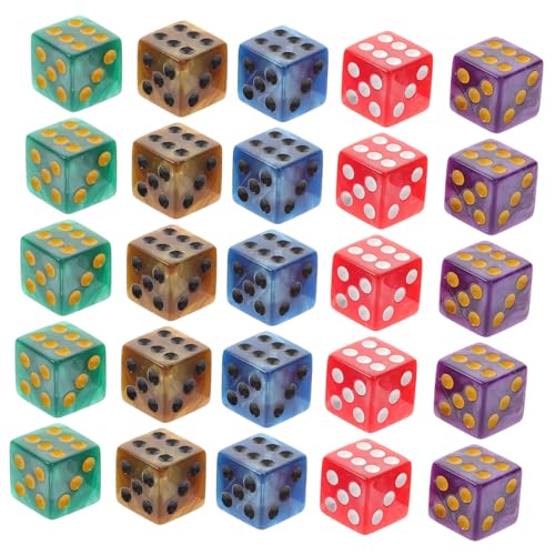 WOONEKY 50pcs Exquisite Kleine Würfel Einzigartige Kleine Dices Acrylhandwerk Würfel Requisiten Kinder Spielwürfel Würfel WOONEKY 50pcs Exquisite Kleine Würfel Einzigartige Kleine Dices Acrylhandwerk Würfel Requisiten Kinder Spielwürfel Würfel von WOONEKY