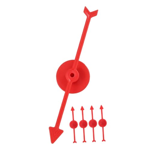 WOONEKY 5Stücke Kunststoff Rotierende Spielpfeile für Brettspiele DIY Projekte und Partyspiele Hochwertige Spielzeiger Ersatzteile für Vielfältige Anwendungen von WOONEKY