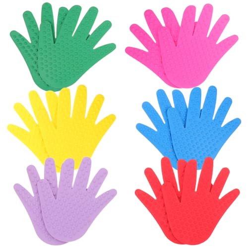 WOONEKY 6 Paare Handförmige Bodentafeln rutschfeste Sensorische Mats Für Balance Training Pads Outdoor Kindergarten Sportgeräte WOONEKY 6 Paare Handförmige Bodentafeln rutschfeste Sensorische Mats Für Balance Training Pads Outdoor Kindergarten Sportgeräte von WOONEKY