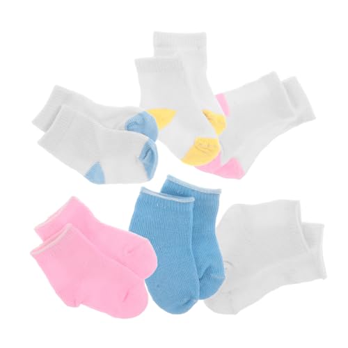 WOONEKY 6 Paare Puppensocken Austausch Socken für Puppen Zubehör für Puppenoutfits und Fotografie Langlebig und Wiederverwendbar für Kreative Spielstunden von WOONEKY