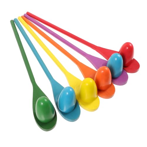 WOONEKY Eier Balance Spielzeug für Kinder – 6 Stück Löffelrennen Gleichgewichtstraining Fördert Hand Auge Koordination und Feinmotorik WOONEKY Eier Balance Spielzeug für Kinder – 6 Stück Löffelrennen Gleichgewichtstraining Fördert Hand Auge Koordination und Feinmotorik von WOONEKY