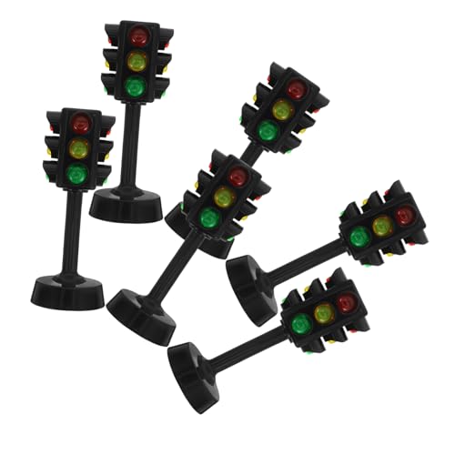 WOONEKY 6 Stück Ampelspielzeug Stoppen Sie den Verkehrssicherheitshersteller Ampel am Zebrastreifen Ampel-Kinderspielzeug Ampelkinder Ampel für Klassenzimmer Lampenspielzeug Abs Schwarz WOONEKY 6 Stück Ampelspielzeug Stoppen Sie den Verkehrssicherheitshersteller Ampel am Zebrastreifen Ampel-Kinderspielzeug Ampelkinder Ampel für Klassenzimmer Lampenspielzeug Abs Schwarz von WOONEKY