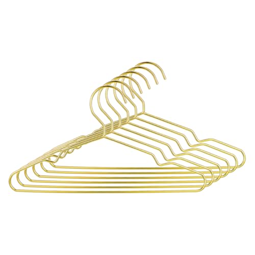 WOONEKY 6 Stück Gold Mini Puppen Kleiderbügel Praktische und Stilvolle Aufhängungen für Puppenbekleidung für Puppenhaus und Spielzeugzubehör WOONEKY 6 Stück Gold Mini Puppen Kleiderbügel Praktische und Stilvolle Aufhängungen für Puppenbekleidung für Puppenhaus und Spielzeugzubehör von WOONEKY