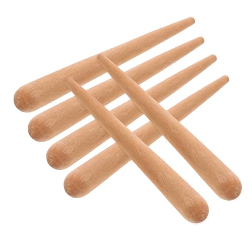 WOONEKY 6 Stück Holz Guiro Sticks Musikalische Schlaginstrumente für Natürliche Holzstäbe zur des Rhythmusgefühls Kreativität von WOONEKY