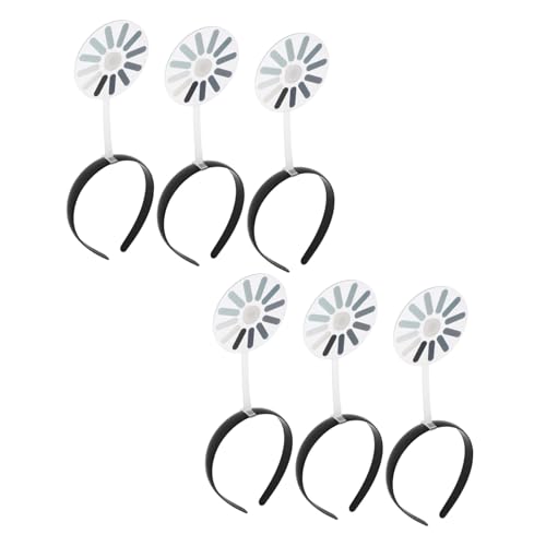 WOONEKY 6 Stück Lustiges Haarbänder mit Drehendem Lade-symbol Kreatives Stirnband für Partys Bequemes Verstellbares Accessoire Witziges Fotorequisit Geeignet für Damen und Herren von WOONEKY