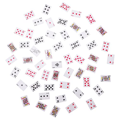 WOONEKY 6 Stück Mini Spielkarten für Puppenhaus Teiliges Kreatives Kartenspiel für Spielzeugdekoration und Lustige Spielmomente WOONEKY 6 Stück Mini Spielkarten für Puppenhaus Teiliges Kreatives Kartenspiel für Spielzeugdekoration und Lustige Spielmomente von WOONEKY