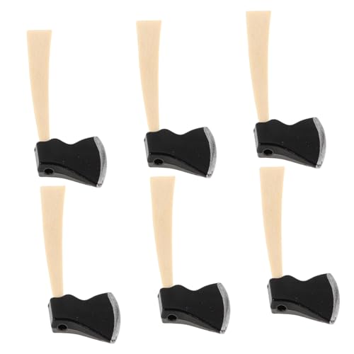 WOONEKY 6 Stück Miniatur Gartenwerkzeuge Holz Äxte Puppenhaus Zubehör für Halloween Deko Terrarien Spuk Szenen Gartengeräte für Miniaturgärten und Rollenspiele WOONEKY 6 Stück Miniatur Gartenwerkzeuge Holz Äxte Puppenhaus Zubehör für Halloween Deko Terrarien Spuk Szenen Gartengeräte für Miniaturgärten und Rollenspiele von WOONEKY